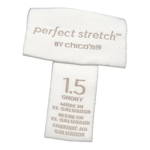 Chicos Shorts Womens Size 1.5 Short Perfect Stretch Bermuda Pull On Black - Picture 6 of 8